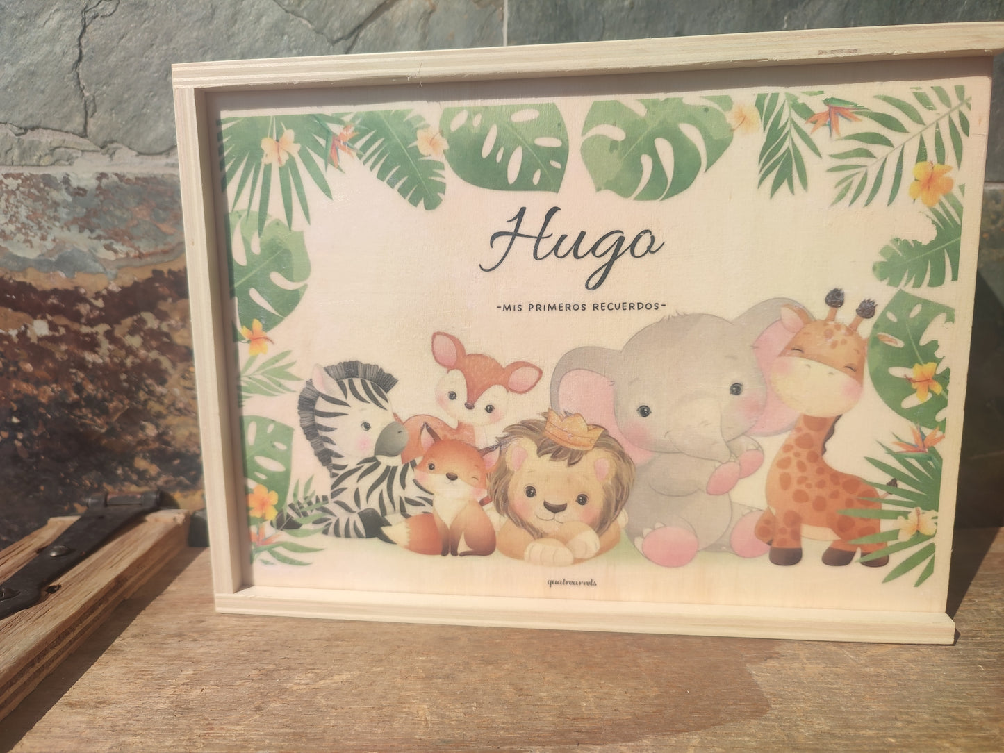 Caja natalicio personalizada